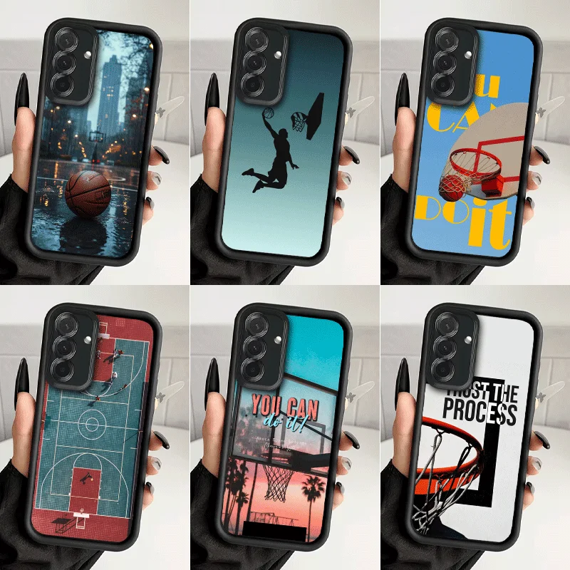 Basketball Sports Aesthetics Shockproof Phone Case For Samsung A13 A14 A15 A16 A17 A33 A34 A35 A36 A37 A53 A54 A55 A56 A57 A23 A