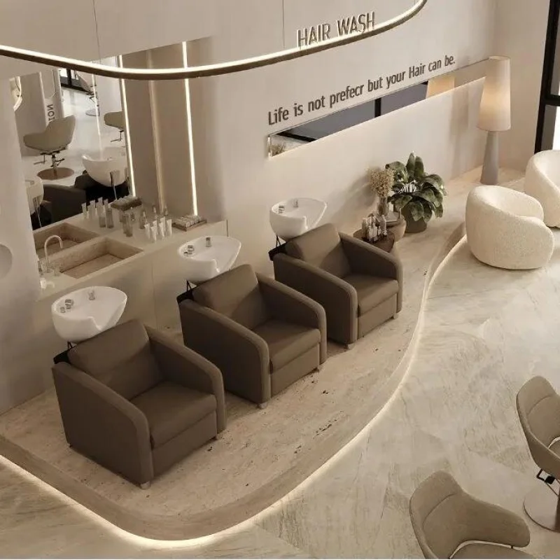 custom.Shampoo Bowl and Chair Salon Hair Station Shampoo Chair