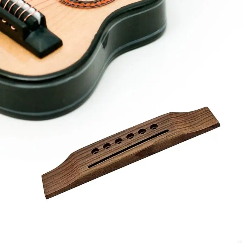 Acoustic Guitar Rosewood Bridge 6 String Folk Guitar Bridge for 40/41inch Guitar Replacement Parts Enduring