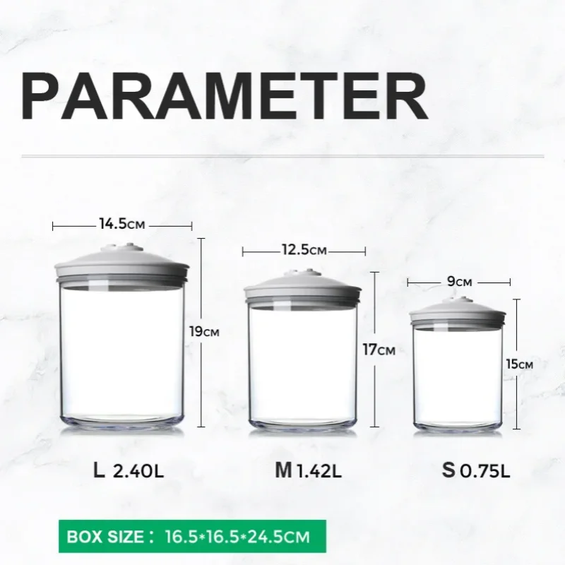 ماجيك سيال فراغ جهاز غلق أكياس الطعام اكسسوارات الحاويات فراغ التعبئة والتغليف خزان المطبخ صندوق حفظ الطعام صندوق تخزين