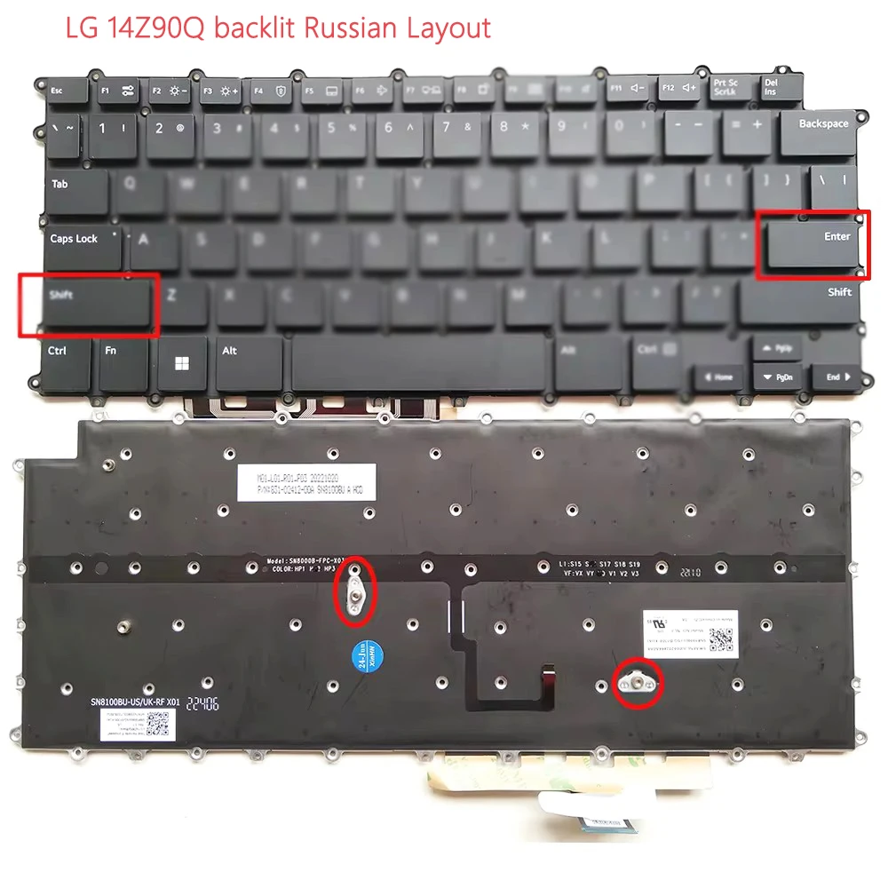 

Клавиатура для LG 14Z90Q 14Z90Q-K 14Z90Q-G 14Z90Q-V 14Z90Q-K.AAB6U1 с подсветкой Русская версия