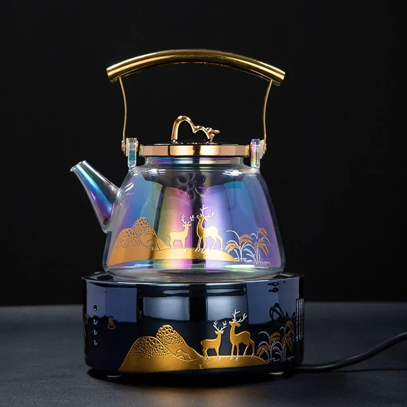 220 V hochtemperaturbeständiges elektrisches Teekocher- und Teekessel-Set für den Heimgebrauch A