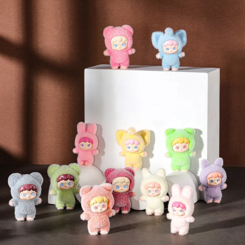 

DORA peripheral model resin accessories fluffy animal cute grains Dora cousin flocking doll accessories children's gift