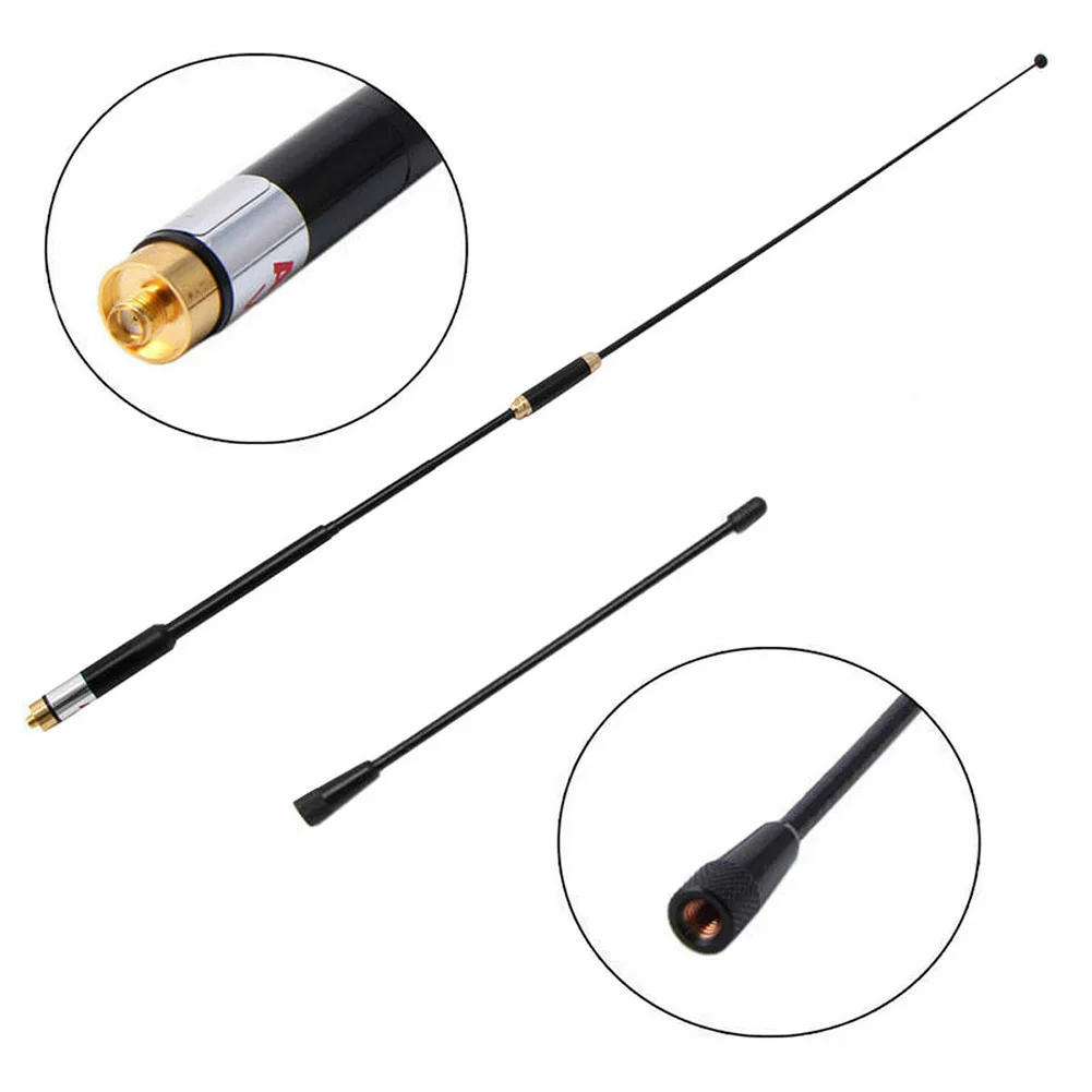 Imagem -03 - Dupla Antena Extensível Sma-fêmea para Rádio Bidirecional Comprimento da Base 7cm Al800 Highgain Peças Singal