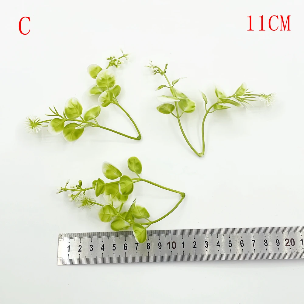 10 Teile/los Kunststoff Wasser Gras Künstliche Blumen Für Wohnkultur Wand Hängen Tisch DIY Kranz Geschenk Scrapbooking Gefälschte Pflanzen – Detail 4