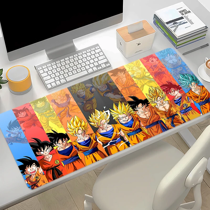 Mouse Pad Large Anime New D-Dragon Ball Gamer Gaming Accessories Keyboard Rubber Lock Edge Desk Mat DBZ Laptop Mousepad