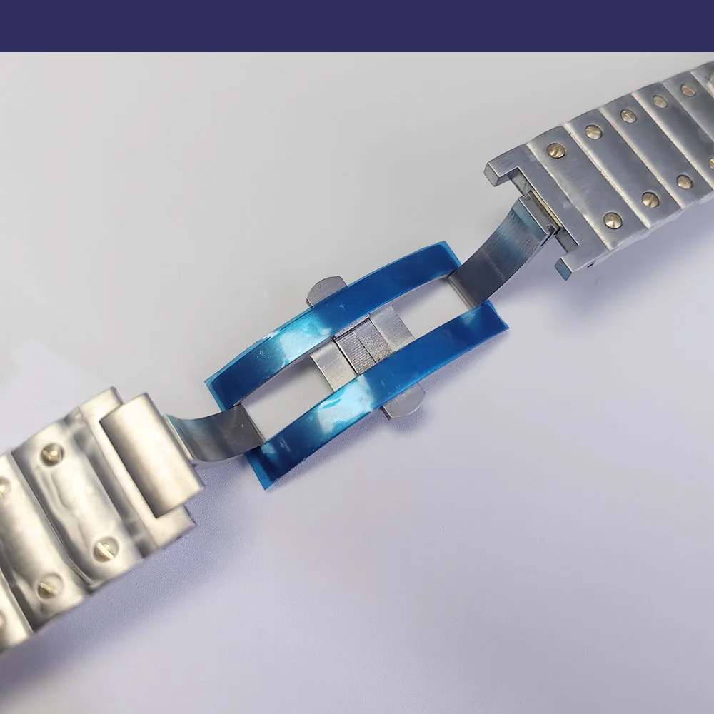 21 MM Einzelne Edelstahl Armband Flache Schnittstelle Für Die Neue Fashion Square Uhr Fall Armband Reparatur Ersatzteile