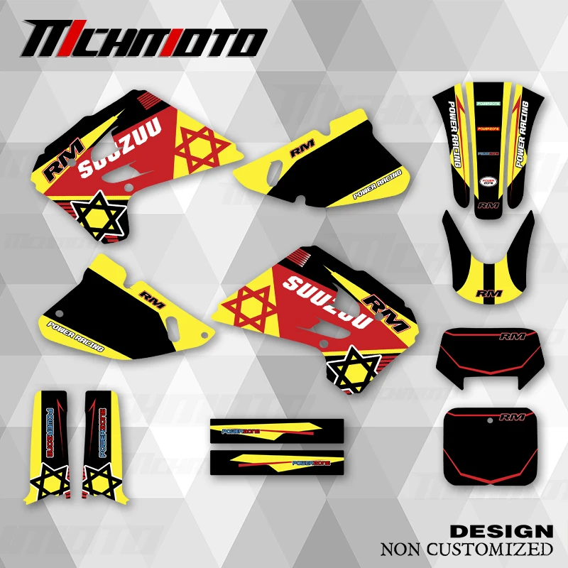 

MCHMFG новый стиль графические наклейки наборы наклеек для SUZUKI RMX 125 250 1992 1993 1994 1995