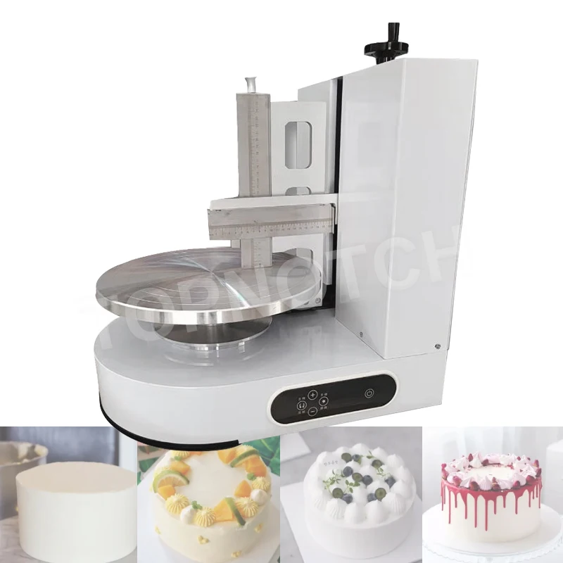 Semi Automatic Birthday Cake Embryo Dyeing Machine Cake Cream Spreader Baking Equipment