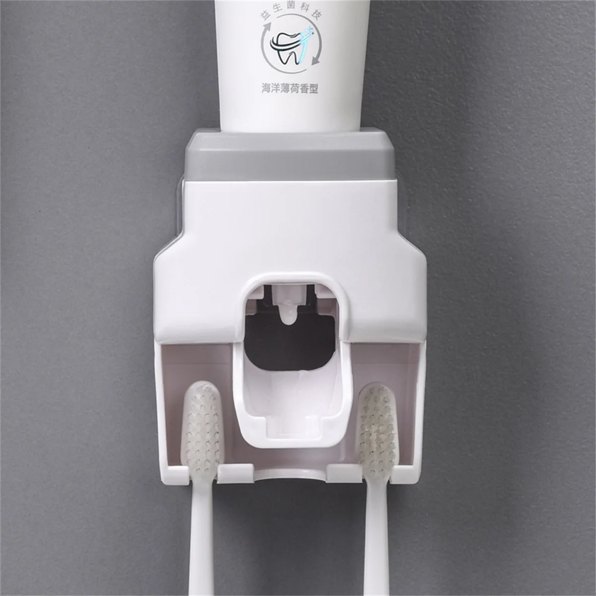 Lazy toothpaste squeezer wall mounted punch-free toothbrush rack toothbrush rack toothpaste squeezer artifact image 5