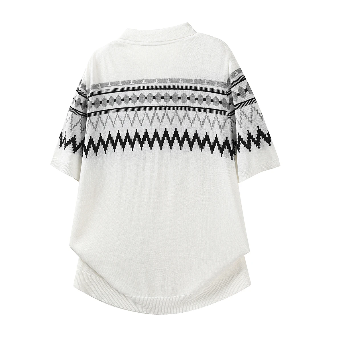 2026 Summer Old Money Fair Island Linen Knitted Lyocell High-Quality Short-Sleeved T-Shirt