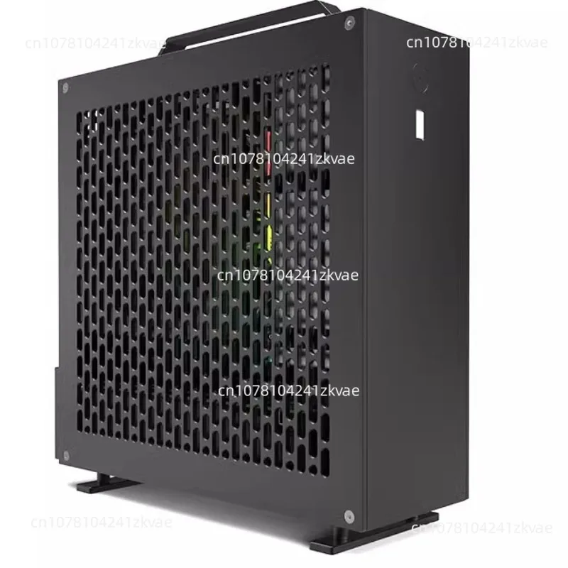 A24-V5 2.0 dual slot solo 1u power supply itx case double sided chamfered