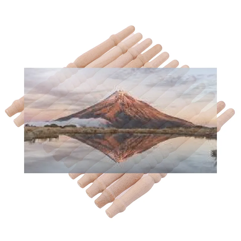 

Набор из 12 штук: новые деревянные миниатюрные перила для лестниц 1:12 для кукольного домика, аксессуары для DIY-моделей