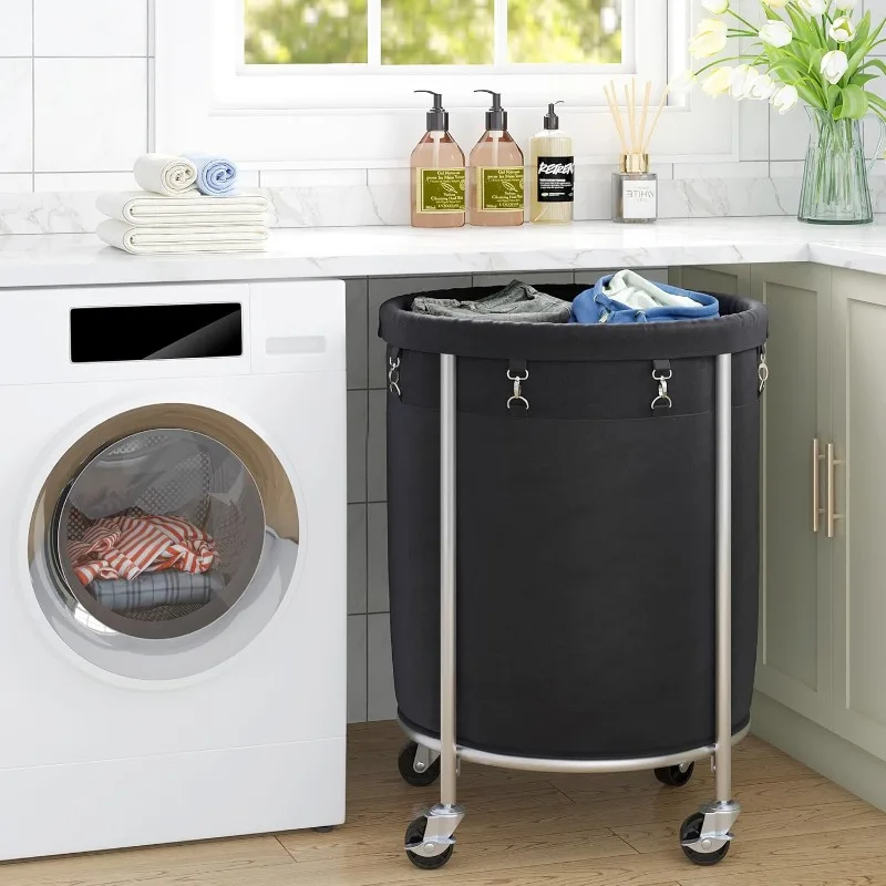 Laundry Hamper on Wheels, 23.6