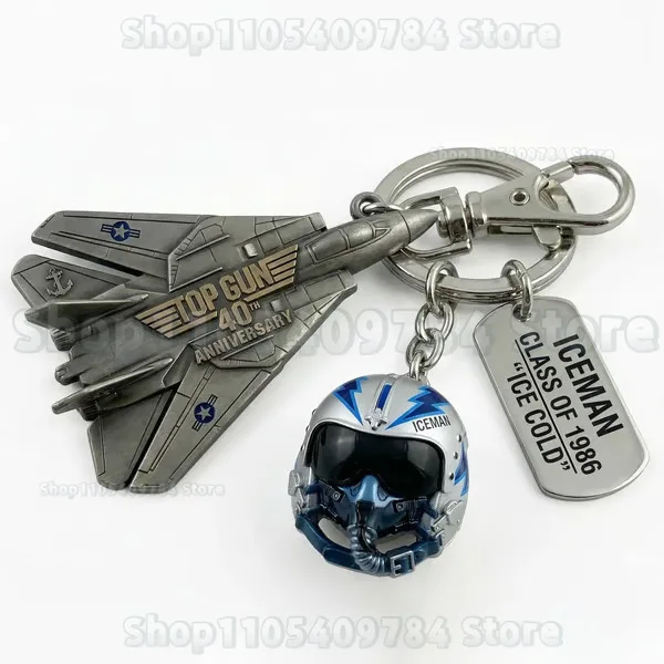 2026 New Top Gun Maverick Helmet Keychain 40th Anniversary Pilot Aviator Bag Pendant 40th Anniversary Fan Exclusive Gift