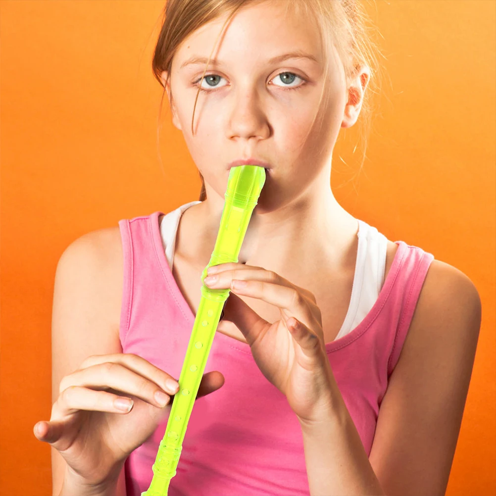 

2 Pcs Clarinet Kids Musical Instruments Flute for Beginners Simple Resin Recorder Toys Student