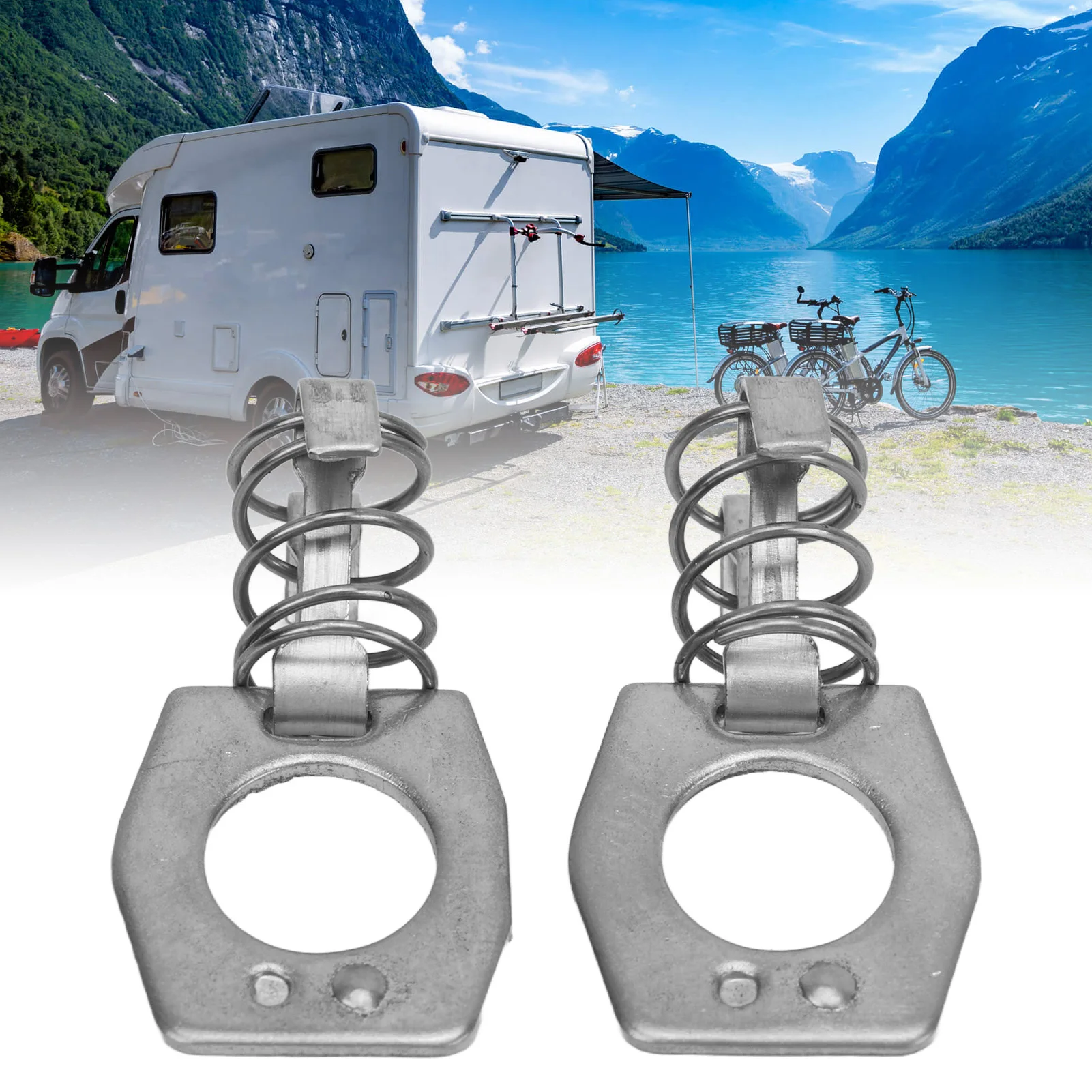 

4-х шт., кулачковый замок для водонагревателя, дверная крышка из нержавеющей стали, защелка, крепеж серебристого цвета для автофургона