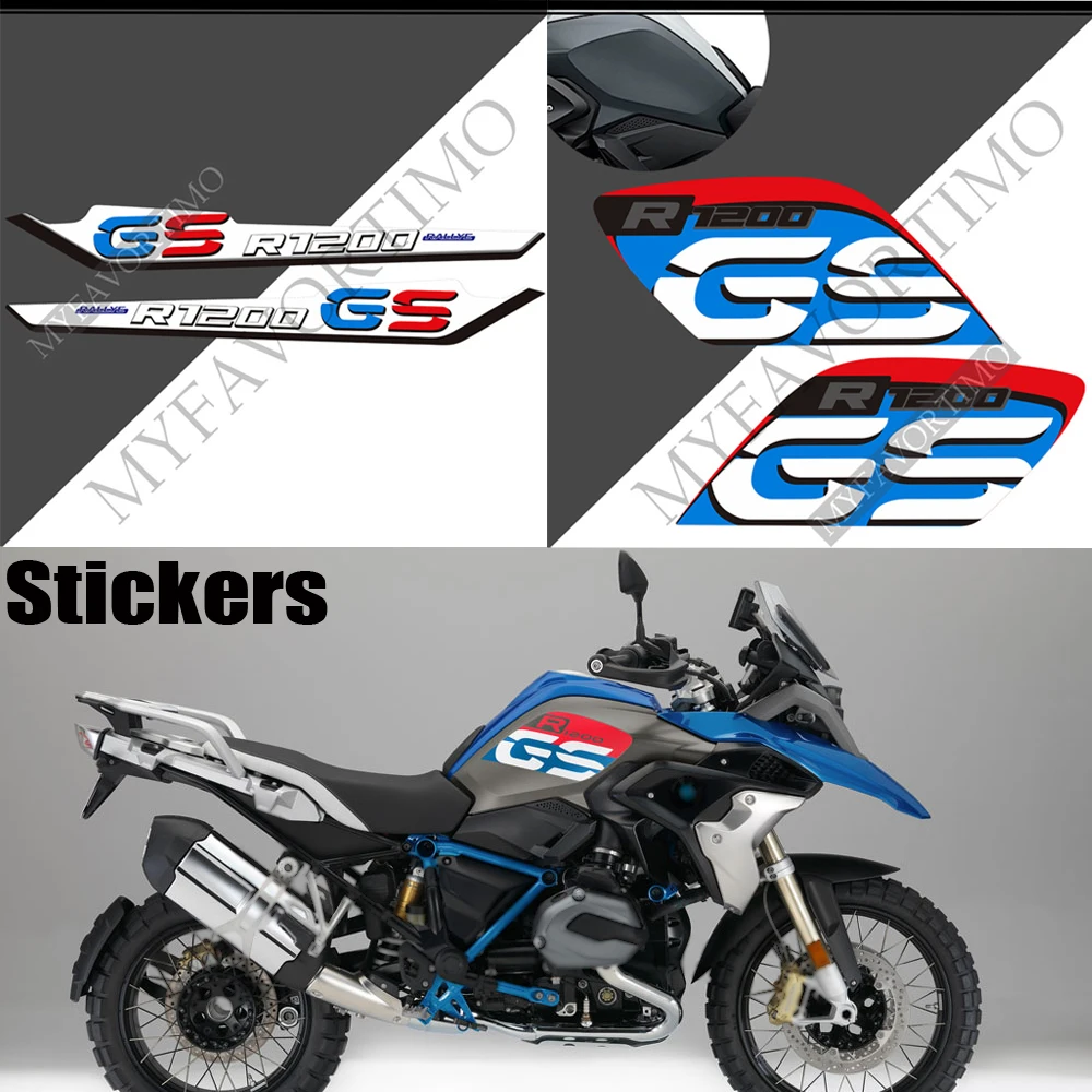 

Extension Extender Fairing Fender Tank Pad Stickers Decal Adventure Protector For BMW R1200GS R1200 R 1200 GS LC Rallye Rally