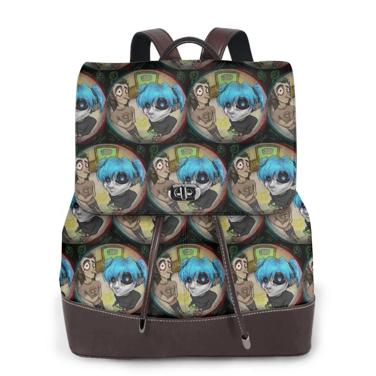 Game Sally Face Terror Adventure Bookbag School Student Bags Hiking Travel Daypack for Women Fashion Derma Backpack