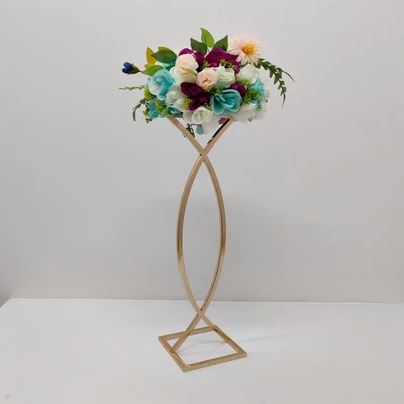 10 PCS Metal Flower Vase Floor Vases  Road Lead Wedding Centerpiece For Holiday Home Event Decor