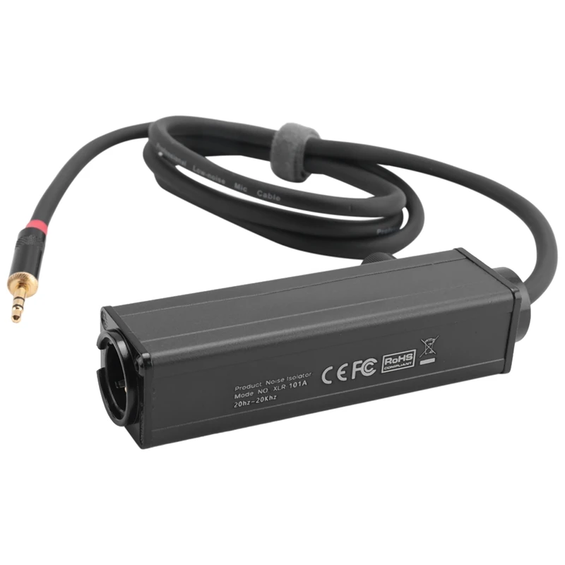 A63X-New Audio Isolator XLR Eliminates Noise Ground Loop Audio Isolator Anti-Interference Current Sound Eliminates Noise