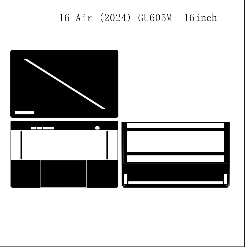 Naklejka/Skórka na laptopa ASUS ROG Zephyrus G14 2024 GA403 GA403U GA403UU GA403UV/G14 2025 GA403 GA403W/G16 2024 GU605M Gaming — zdjęcie produktu 3