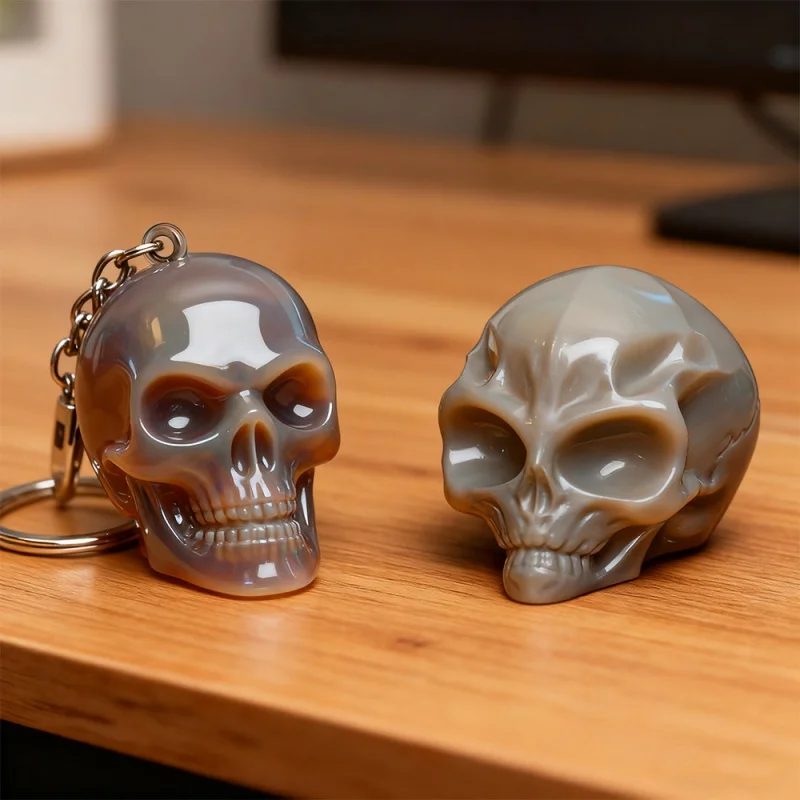 1 PCS Alien Skull Head Silicone Mold 3D Halloween Skeleton Candle Molds Creative Chocolate Ice Cake Decor Handmade Baking Mould