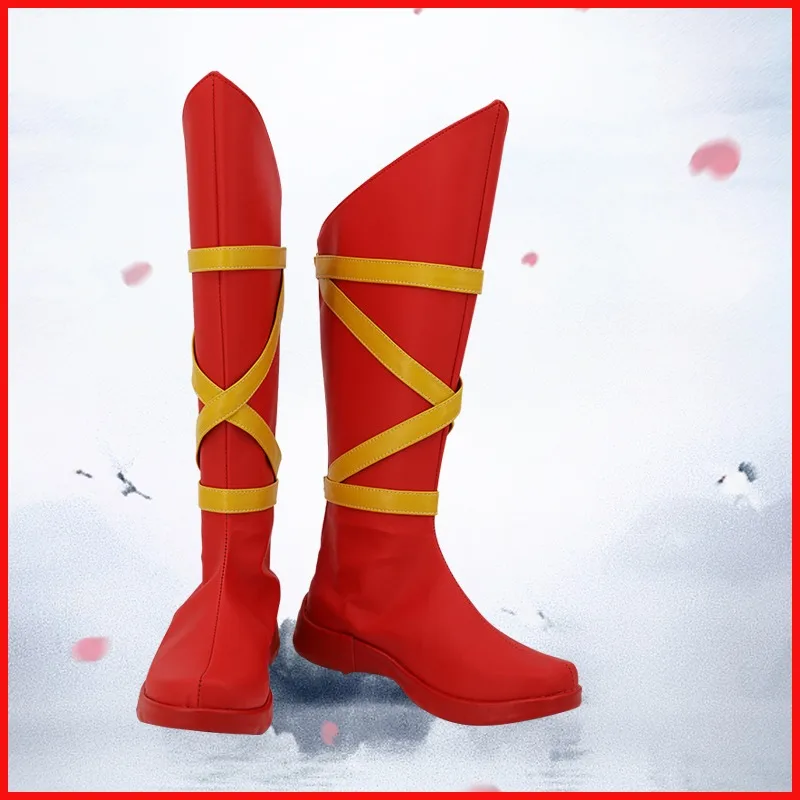 Alan Scott Green Lantern Costume Cosplay Scarpe Stivali fatti a mano in ecopelle