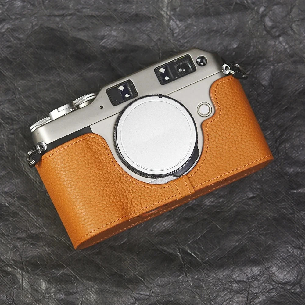 

For Contax G1/For Fujifilm XT-5/For Pentax 17 Case Handmade Genuine Leather Half Case Camera Bag Photography Accessories
