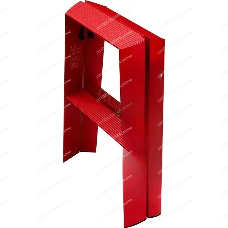 Fashion Trendy Aluminum Alloy Three Step Ladder Multifunctional Folding Telescopic Herringbone Ladder Practical Household Storag