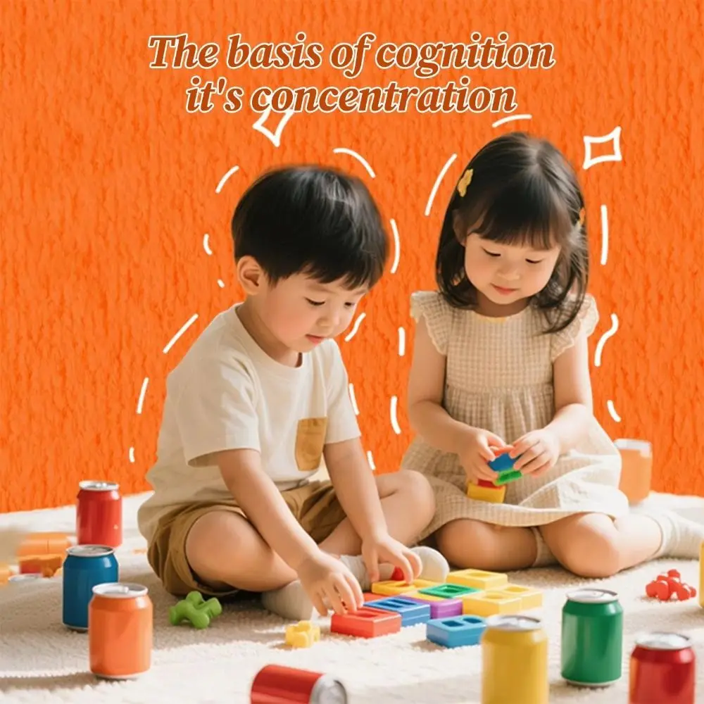 Kreatywna gra z dopasowywaniem butelek, interaktywna gra logiczna, zabawki Montessori do sortowania kolorów, rozpoznawanie kolorów, wczesna edukacja.