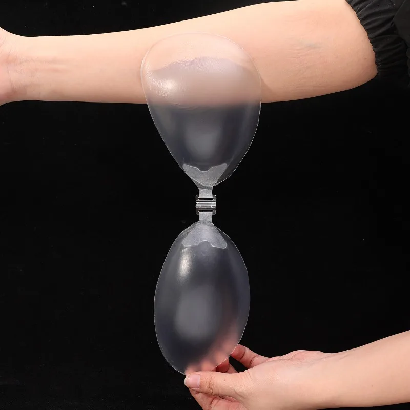 SiliconeTransparent Self-Adhesive Invisible Bras Push Up Woman Thickened Chest Stickers Gathered Bra Invisible Underwear