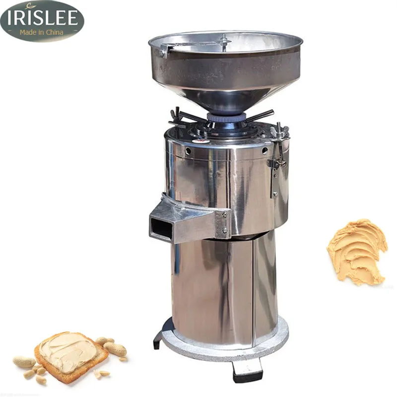 Commercial Peanut Butter Grinder Machine 15kg/h Output Electric Peanut Sesame Home Electric Grain Grinder for Groundnut Almonds