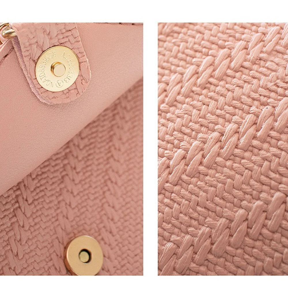 حقيبة كروس بقلادة لؤلؤية - محفظة مربعة صغيرة طازجة، هدية عيد ميلاد منقوشة بلون موحد لأفضل صديق #4