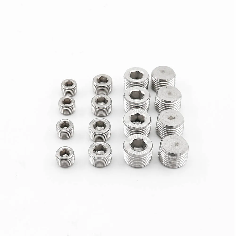 M8 10 12 14 16 18 20 22 24 27 30 33 Metric Thread Male 304 Stainless Steel Countersunk End Plug With Allen Fitting