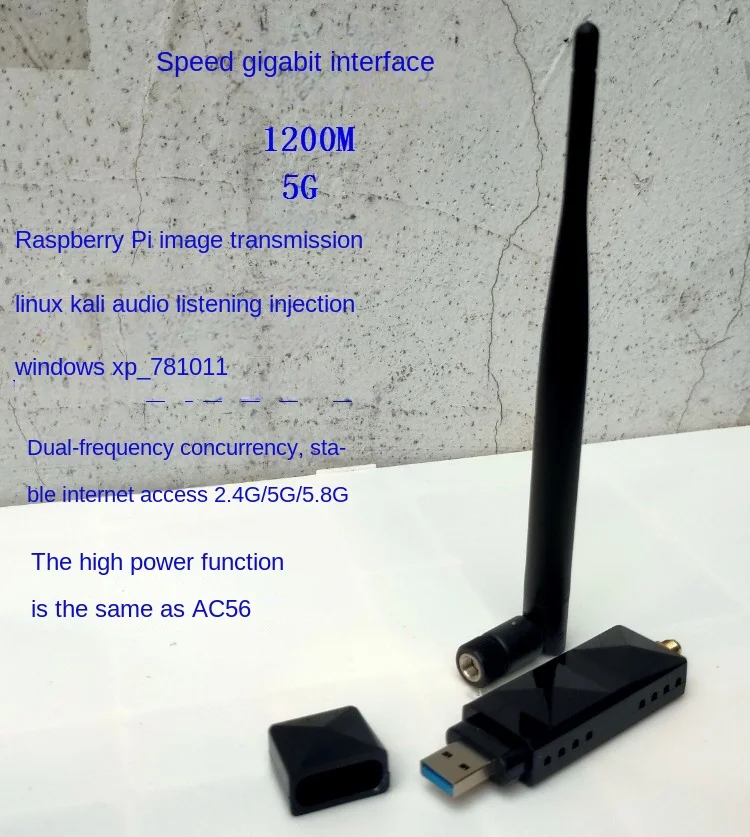 Imagem -02 - Dupla-faixa 5g Raspberry pi Mapa Tradicional Letra Uos Kali Monitoramento Função de Synology Linux é o Mesmo Que Ac56 Rtl8812au