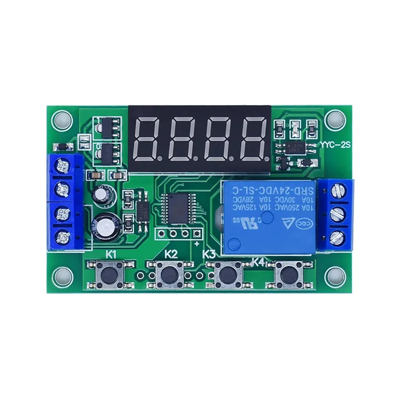 

YYC-2S 1-way relay module cycle trigger delay power-off timing circuit 5V12V delay switch