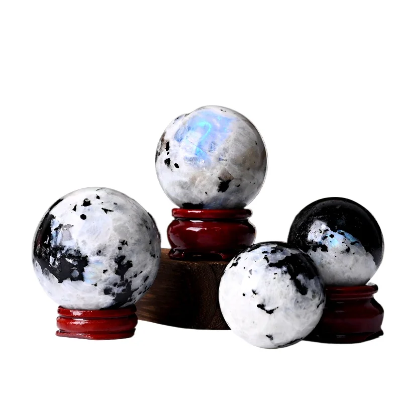 

Natural gemstone crystal decoration Moonstone ball Crystal ball Healing fashion trend High value