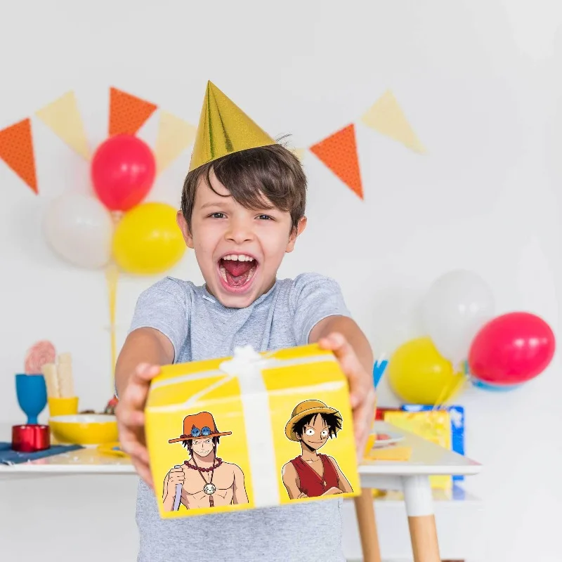 Японское аниме One Piece Луффи Зоро, красивый мультяшный узор, наклейки «сделай сам», периферийные устройства аниме, маленький подарок