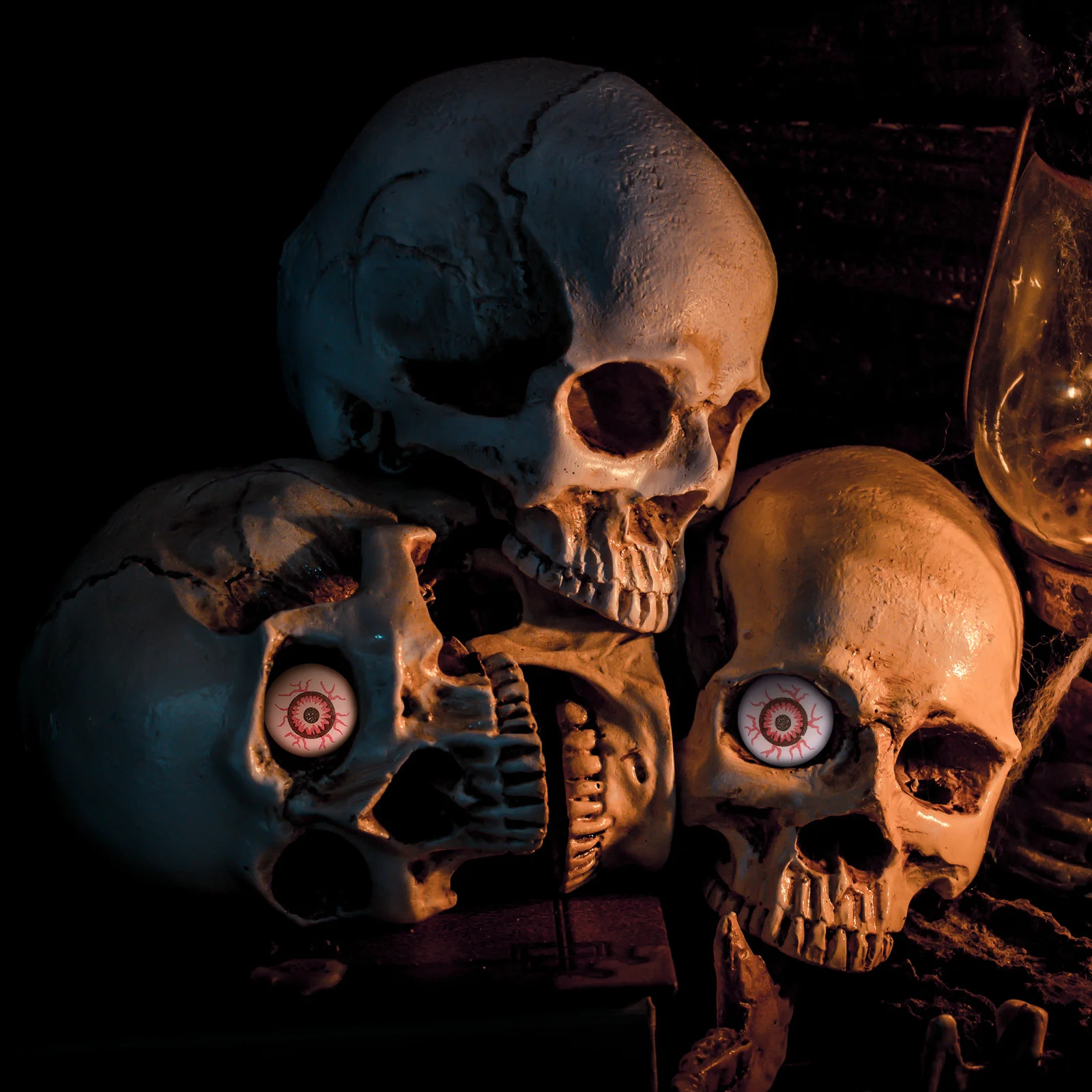 10 قطعة مقل العيون نطاطة ممتعة للأطفال هدايا حفلات الهالوين كرات القفز المخيفة خدعة اللعب الملونة الكمامة لوازم الهدايا #1