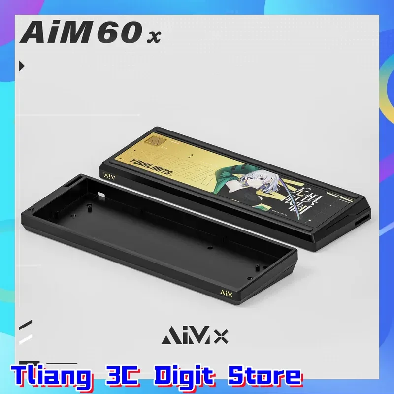 GH60 Series AIM60X Gaming Mechanical Keyboard with Aluminum Bottom Shell Customizable Wooting60he Electrophoresis Anode Process