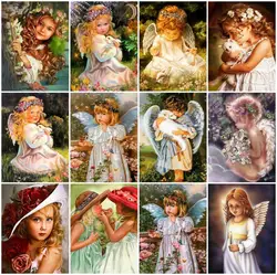 Diamond Painting Angel Mosaic Art Kits Diamond Embroidery Girl Cross Stitch Handmade Religion Picture Rhinestones Sale