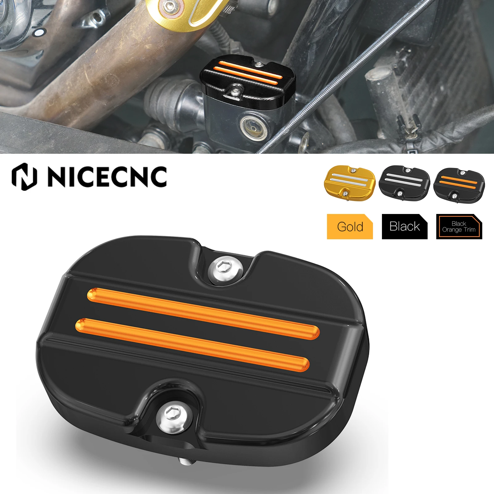 

For Harley Street Glide FLHX /Special Road King /Road Glide Special Rear Brake Master Cylinder Cover Electra Glide Ultra Limited