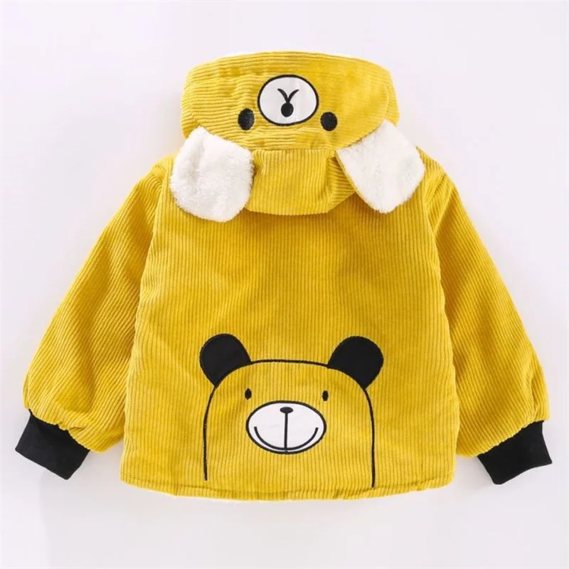 Ragazzi addensare cappotto più velluto caldo parka autunno inverno bambino cotone con cappuccio Trench velluto a coste solido capispalla bambini