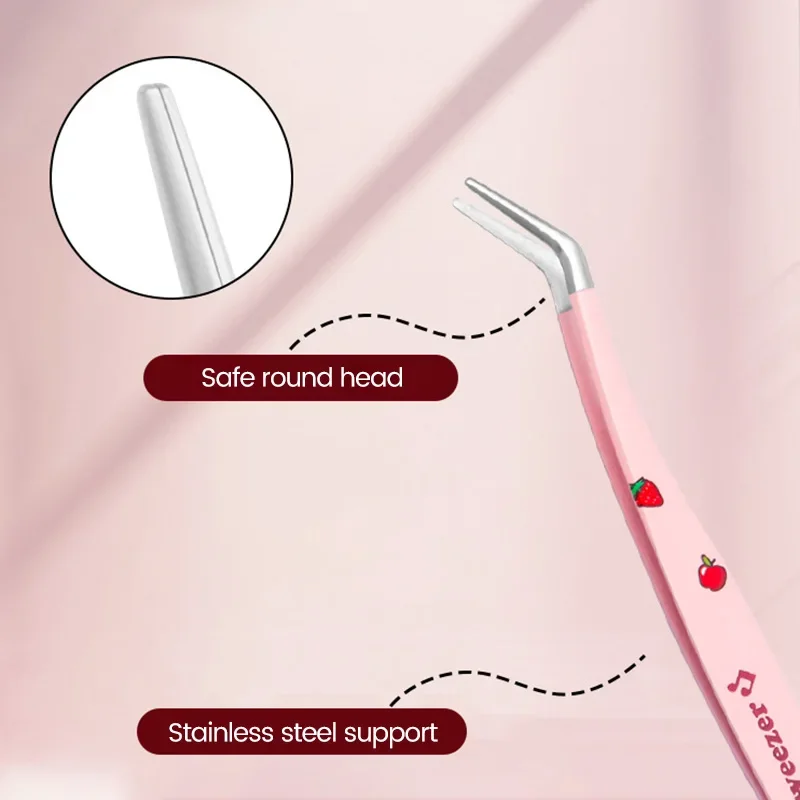 6/7pcs falsche Wimpern Pinzette Set gerade gebogen für gefälschte Wimpern verlängerungen Augenbrauen Haars pange Zange Nail Art Make-up-Tool