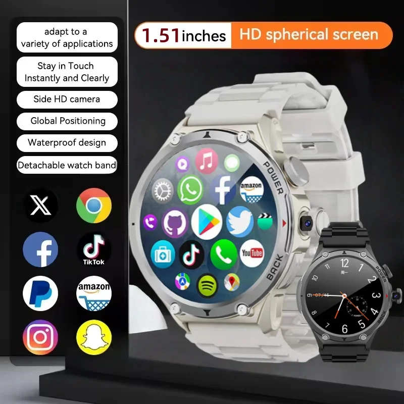 

H12 новая система Android умные часы для взрослых 4G 5G полная сеть 1,6-дюймовый экран высокой четкости 720*720 синий свет WIFI точный GPS