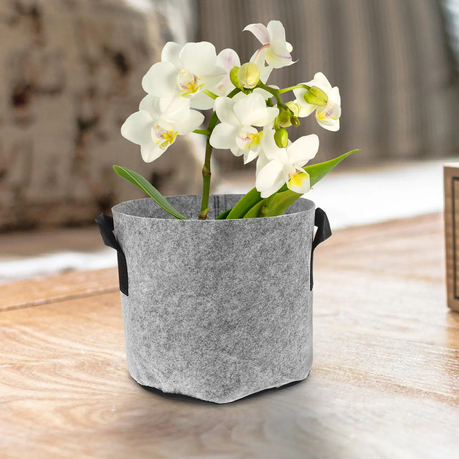 5Pcs Premium Thick Nonwoven Felt Planting Bags 3-Gallon Reusable Grow Pots with Sturdy Handles for Vegetables Fruits Flowers