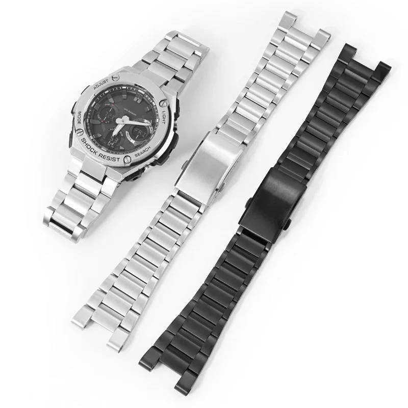 For Casio G-Shock Watch Band GST-210 GST-W300 GST-400G GST-B100 S100D/S110D/W110 Metal Strap Stainless Steel Watch band Bracelet