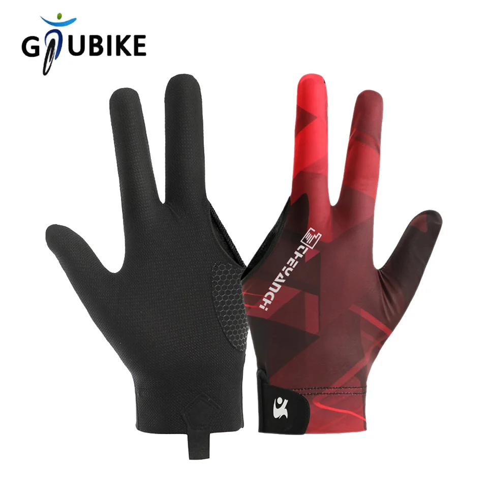 

GTUBIKE профессиональные бильярдные перчатки для левой руки цельные спортивные противоскользящие дышащие легкие перчатки для мужчин и женщин