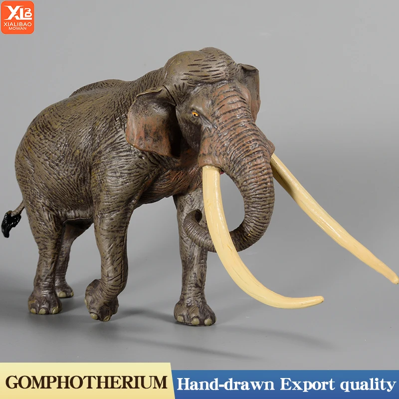 Figuras de acción modelo de elefante Palaeoloxodon de animales salvajes africanos, juguete educativo de PVC, regalo para niños